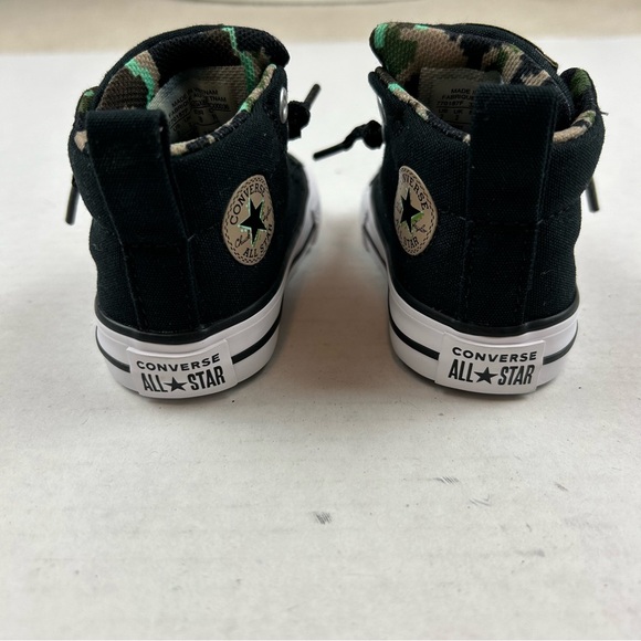 Converse Infant Black & Camo High Top Lace Up Sneakers - Picture 6 of 10